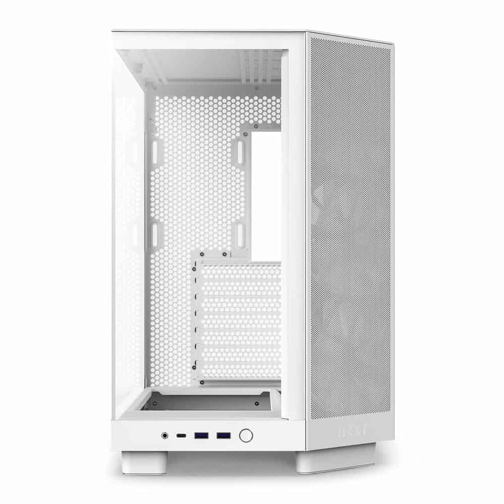 (image for) NZXT H6 Flow White Compact Dual-Chamber Tempered Glass PC Case